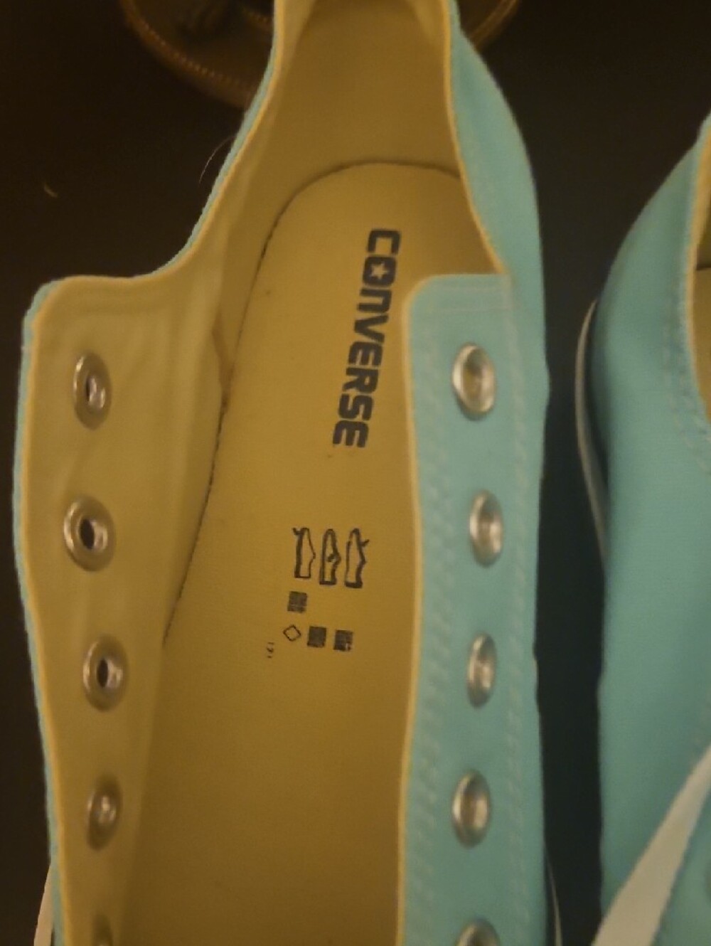 Converse Light Blue Low-Top Canvas Sneakers - Picture 3 of 6